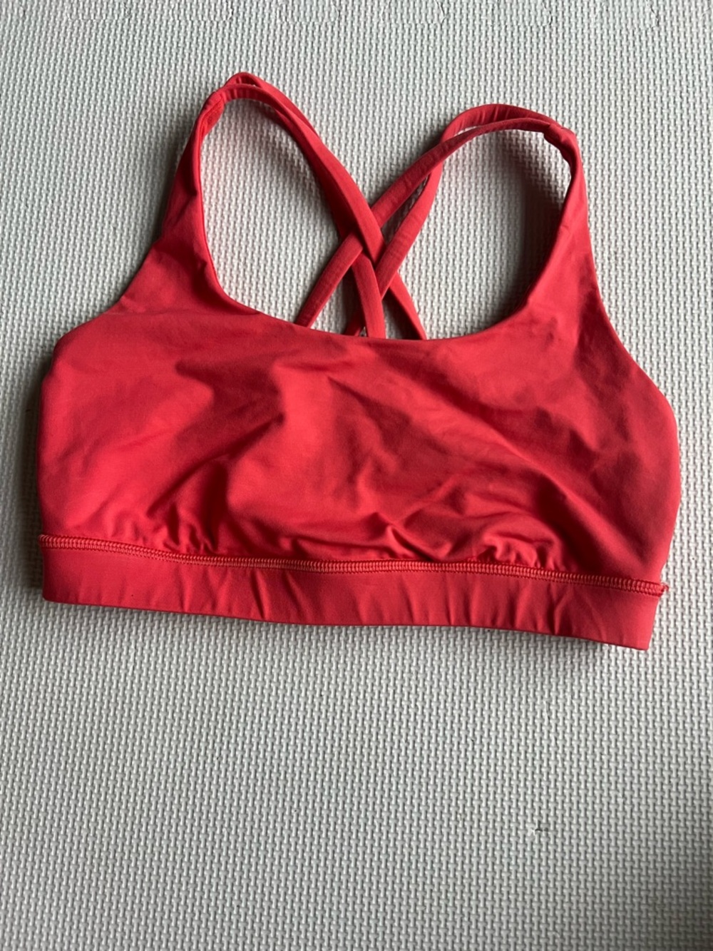 lululemon athletica Red Crossback Energy Sports Bra